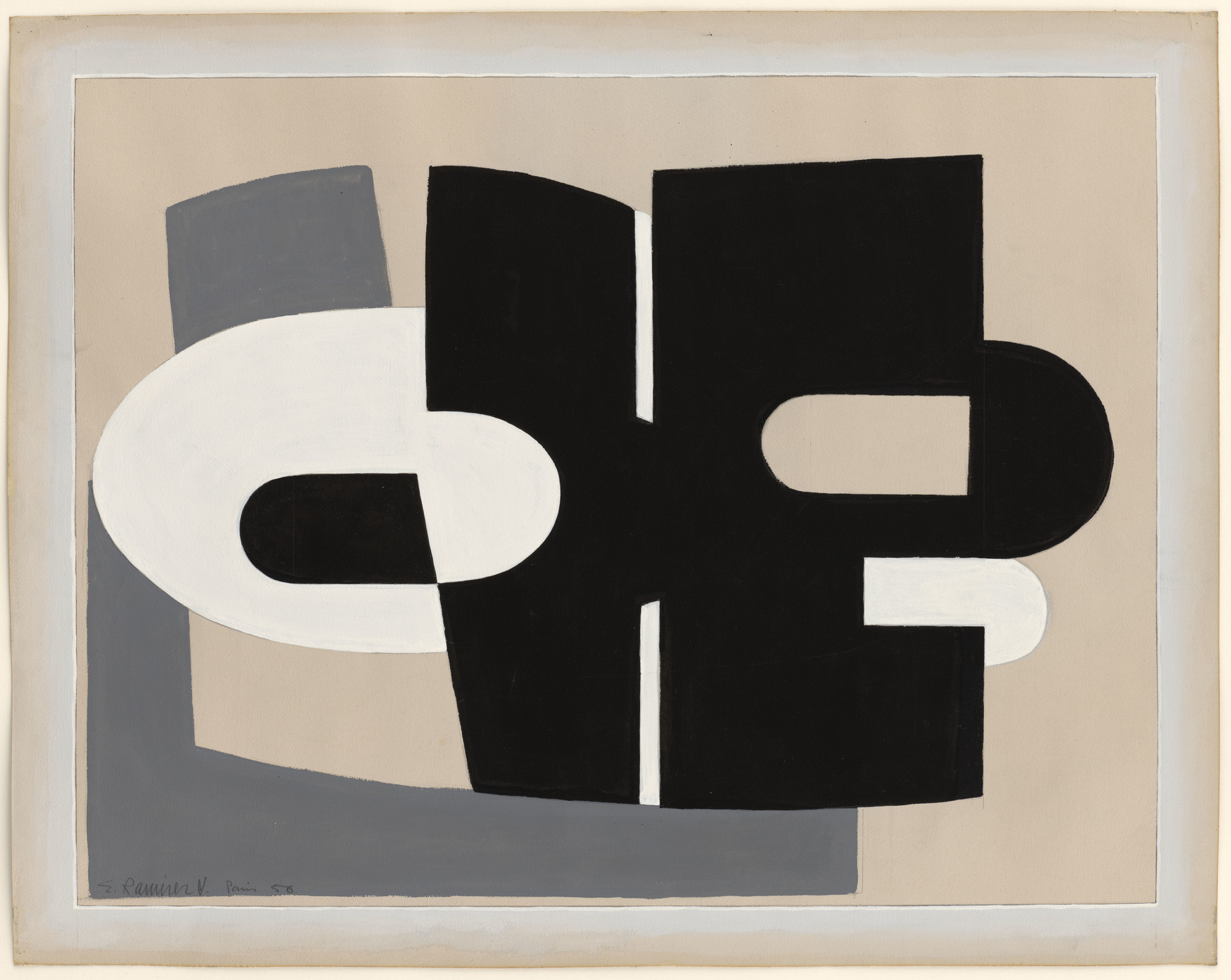 Eduardo Ramirez Villamizar. Black and White. 1956 | MoMA