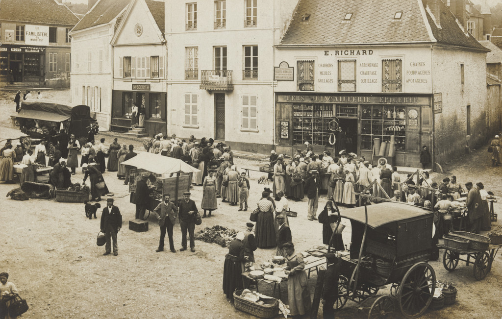 Le marché,  Orbais-l'Abbaye