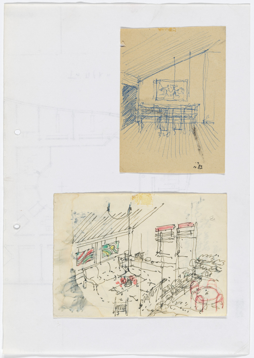 Darko Marušić, Milenija Marušić, Nedeljko Borovnica. Cerak Vinogradi Housing Estate, Belgrade, Serbia (Interior Perspectives, c. 1980). 1977–1987