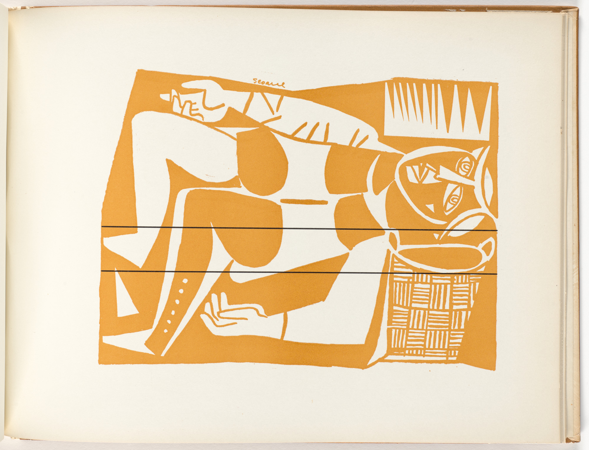 Luis Seoane. Plate (folio 25) from Libro de Tapas (Book of Covers)