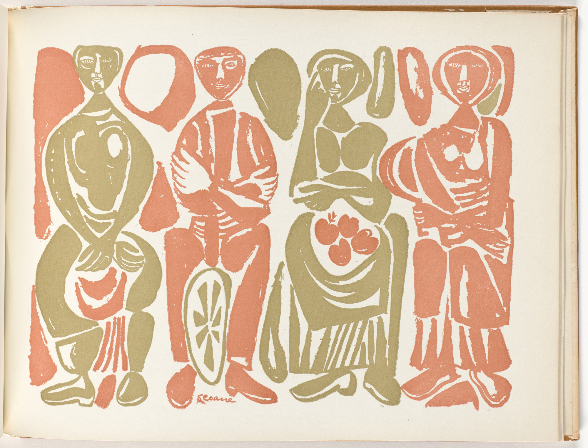 Luis Seoane. Plate (folio 26) from Libro de Tapas (Book of Covers)