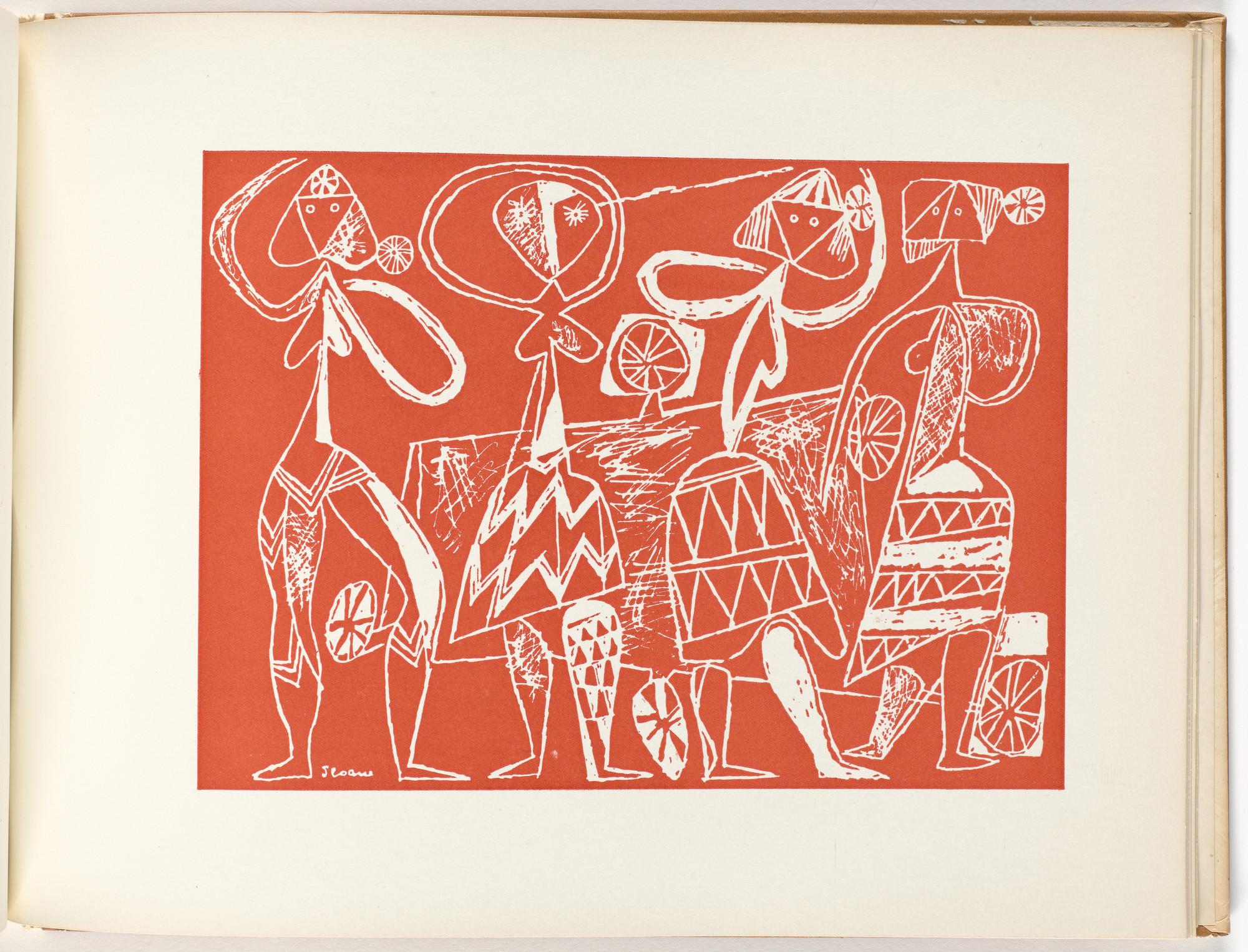 Luis Seoane. Plate (folio 27) from Libro de Tapas (Book of Covers)