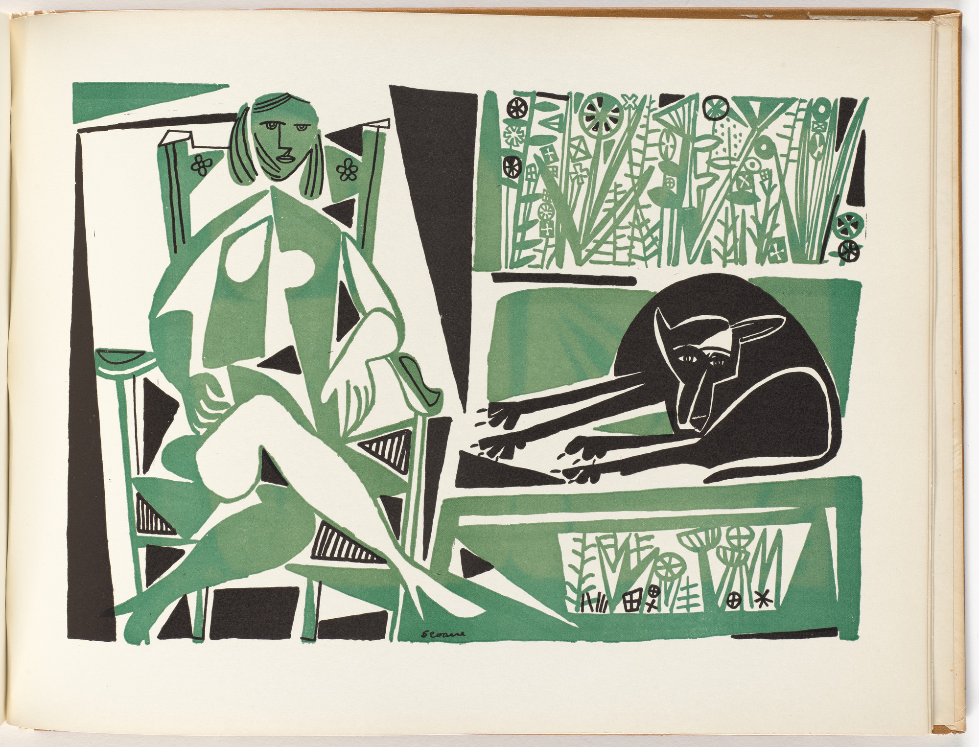 Luis Seoane. Plate (folio 30) from Libro de Tapas (Book of Covers)