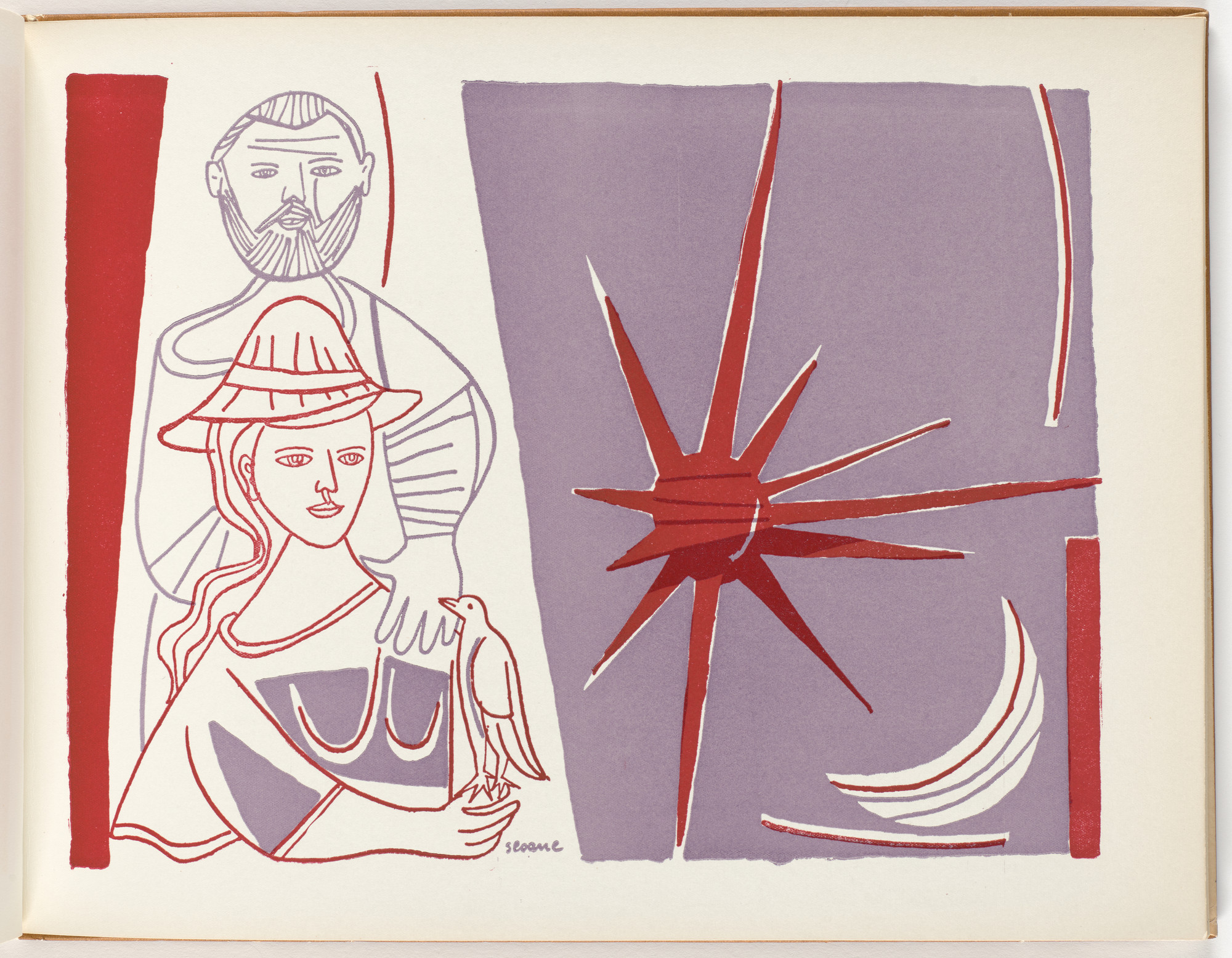 Luis Seoane. Plate (folio 8) from Libro de Tapas (Book of Covers)