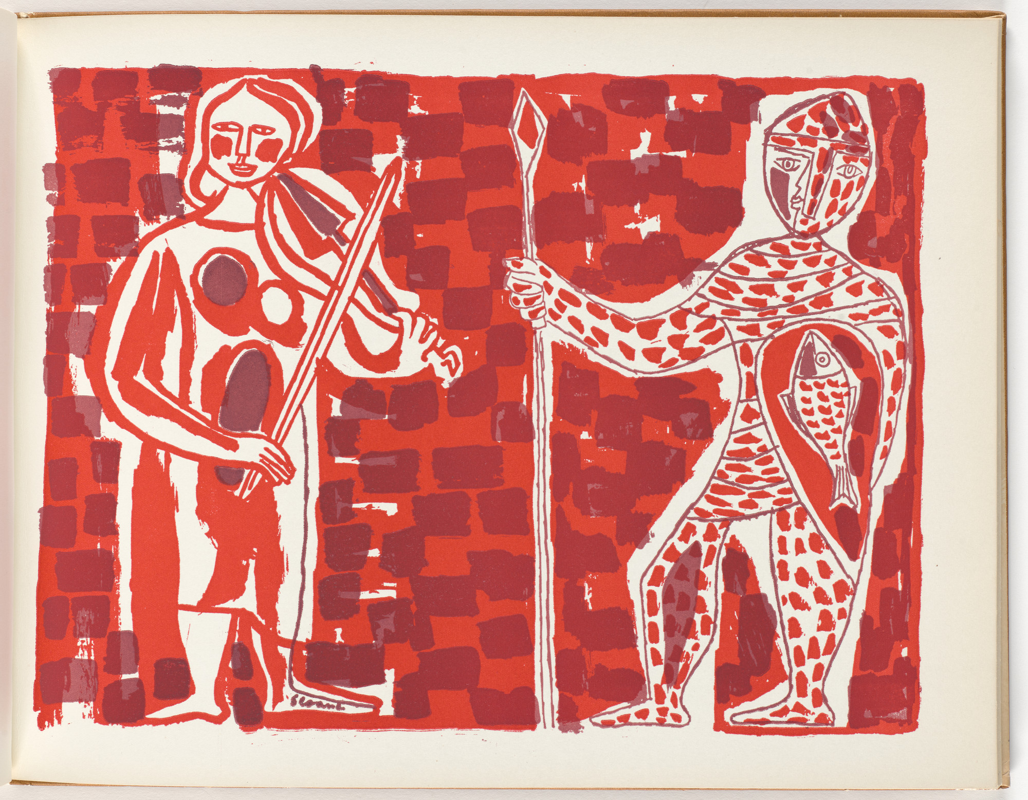Luis Seoane. Plate (folio 10) from Libro de Tapas (Book of Covers)