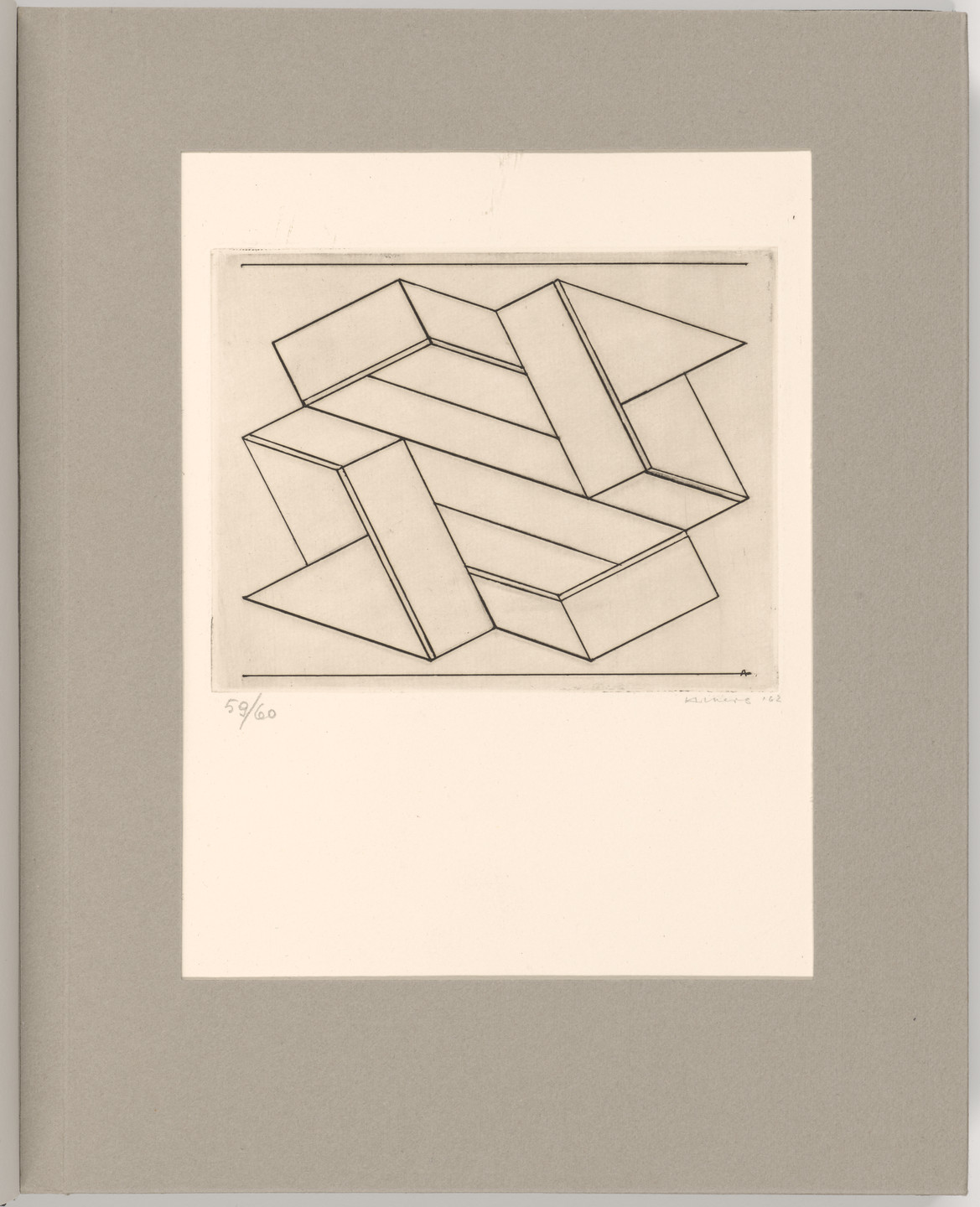Josef Albers. Plate 1 from Futurists, Abstractionists, Dadaists: the Forerunners of the Avant-Garde, vol. I. 1962