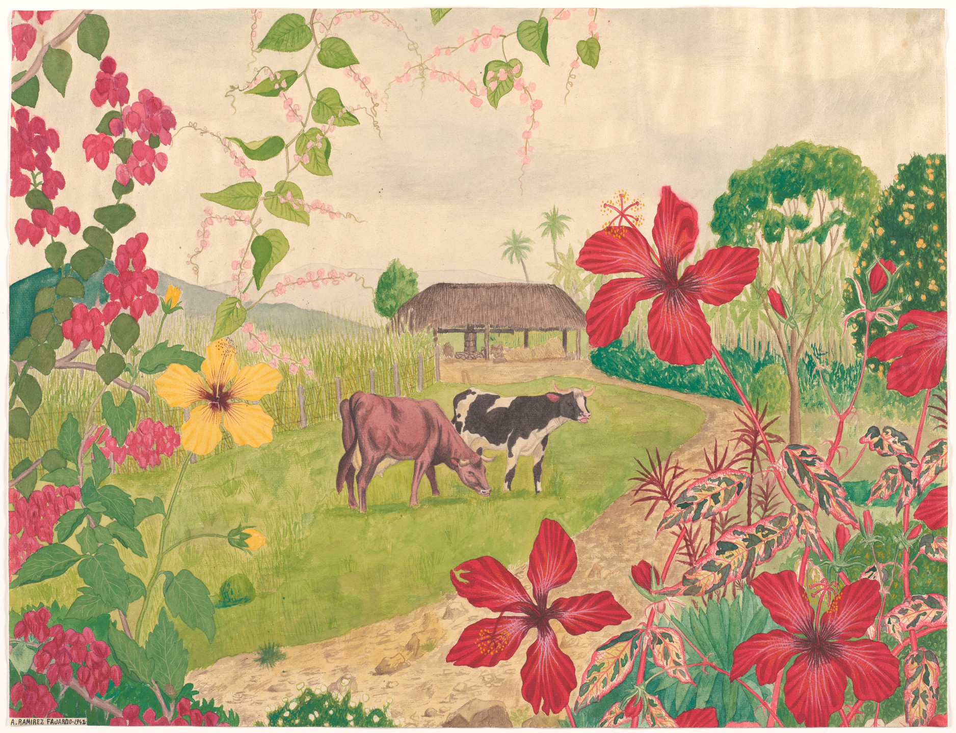 Alfonso Ramirez Fajardo. Landscape. 1942