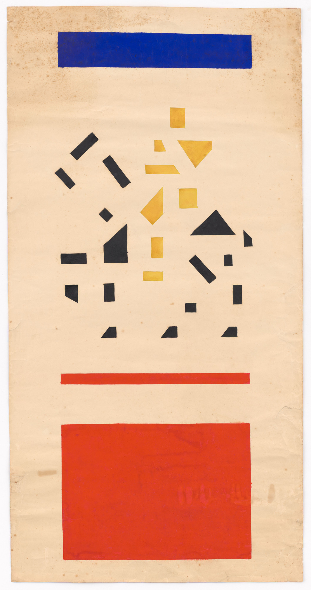 Bart van der Leck. Maquette for the poster for van der Leck Exhibition (Tentoonstelling v.d. Leck)