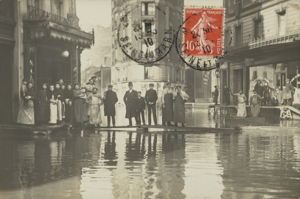 Inondation, Charcuterie Toutin,117, rue de Paris, Clichy-la-Garenne