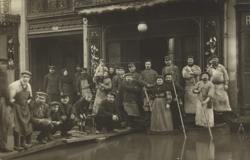 Inondation, Charcuterie Toutin,117, rue de Paris, Clichy-la-Garenne