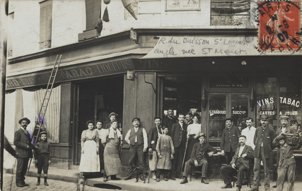 Bar tabac, S. Chaboud Succeur, Angle rue Saint-Maur et rue du Buisson Saint-Louis