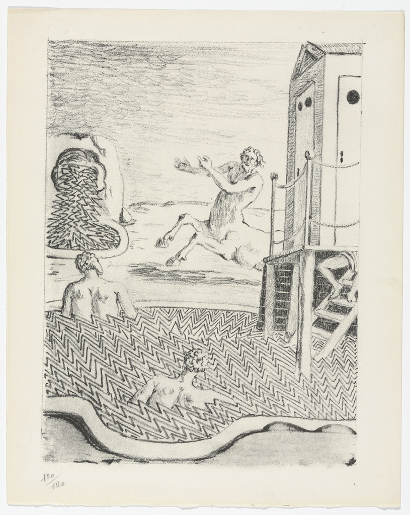 Il Centauro Misterioso (The Mysterious Centaur) (plate, folio 14) from Mythologie