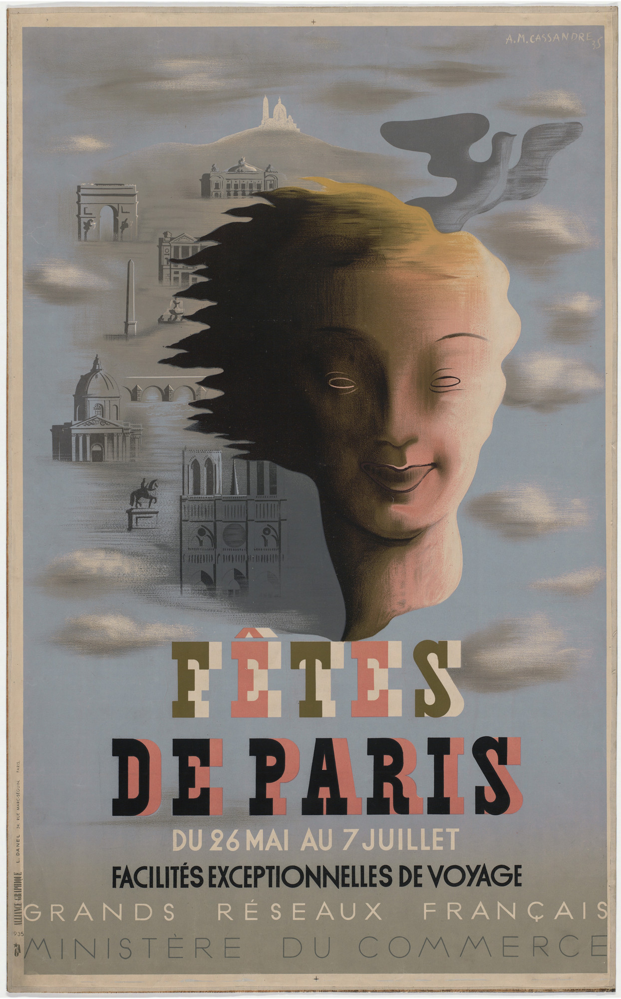 A. M. Cassandre. Fêtes de Paris