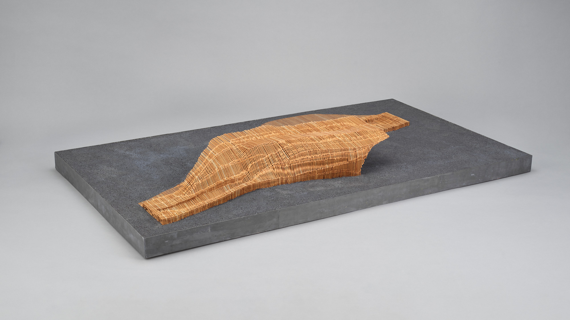SHoP Architects PC, William Sharples, Coren Sharples, Christopher R. Sharples, Kimberly J. Holden, Gregg A. Pasquarelli. Dunescape, Long Island City, New York (Scale model 1/4&#34; = 1&#39;0&#34;). 2000