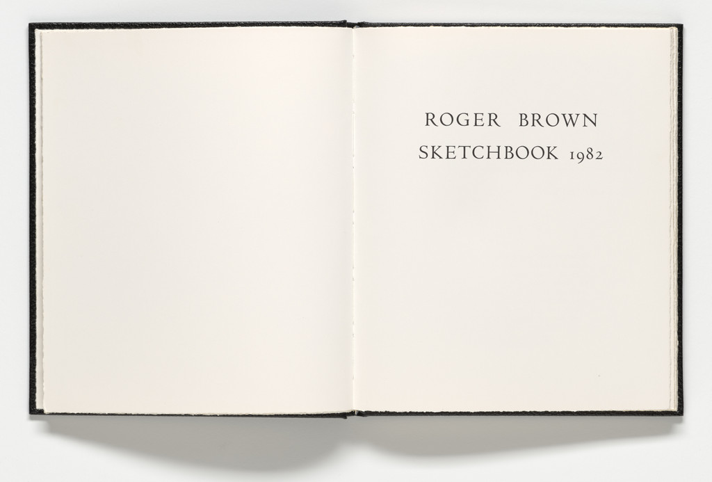 Sketchbook 1982, Roger Brown, 1983