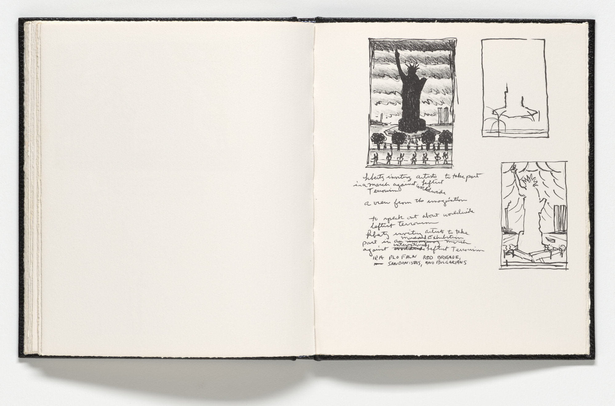 Roger Brown. Plate (folio 21) from Sketchbook 1982
