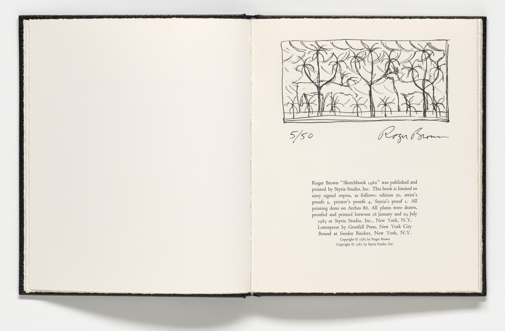 Headpiece (colophon) from Sketchbook 1982