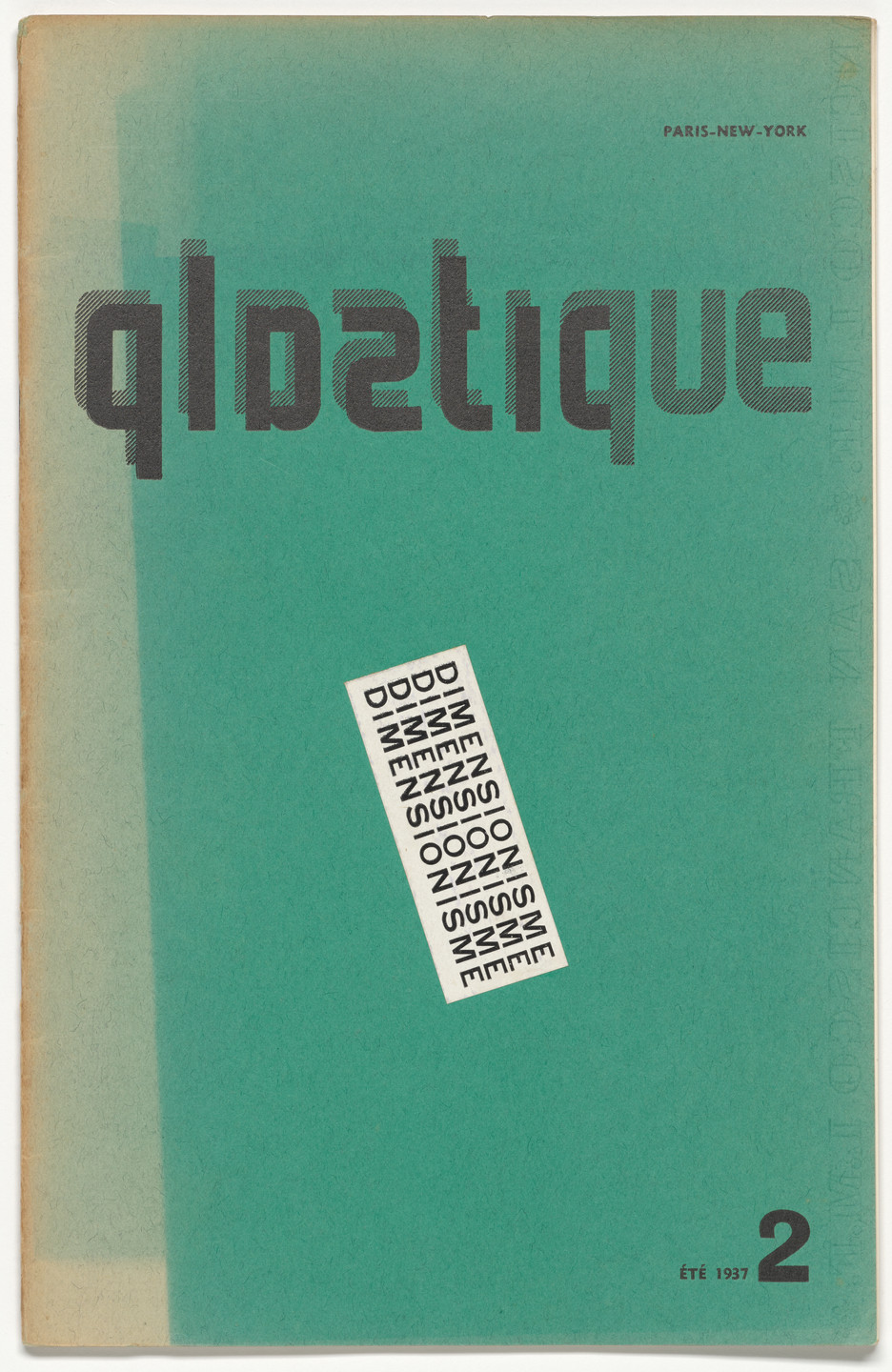 Various Artists, Sophie Taeuber-Arp, Jean (Hans) Arp, César Domela-Nieuwenhuis, George L. K. Morris. Plastique, no. 2. 1937