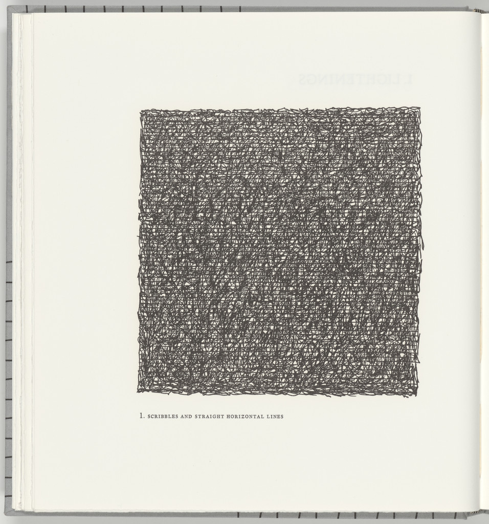 Scribbles and Straight Horizontal Lines (plate 1) from Squarings