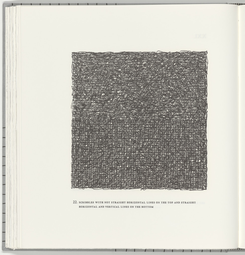 Scribbles with Not Straight Horizontal Lines on the Top and Straight Horizontal and Vertical Lines on the Bottom (plate 22) from Squarings