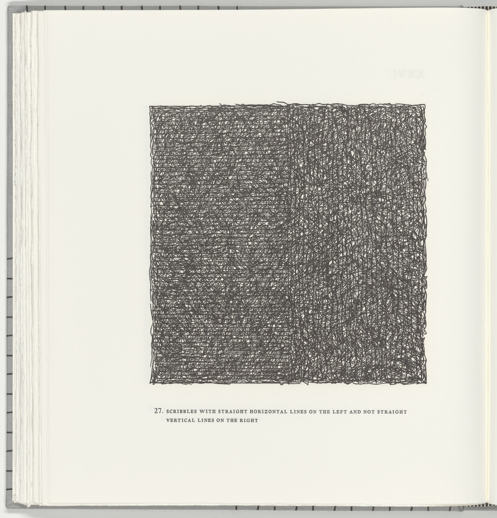 Scribbles with Straight Horizontal Lines on the Left and Not Straight Vertical Lines on the Right (plate 27) from Squarings