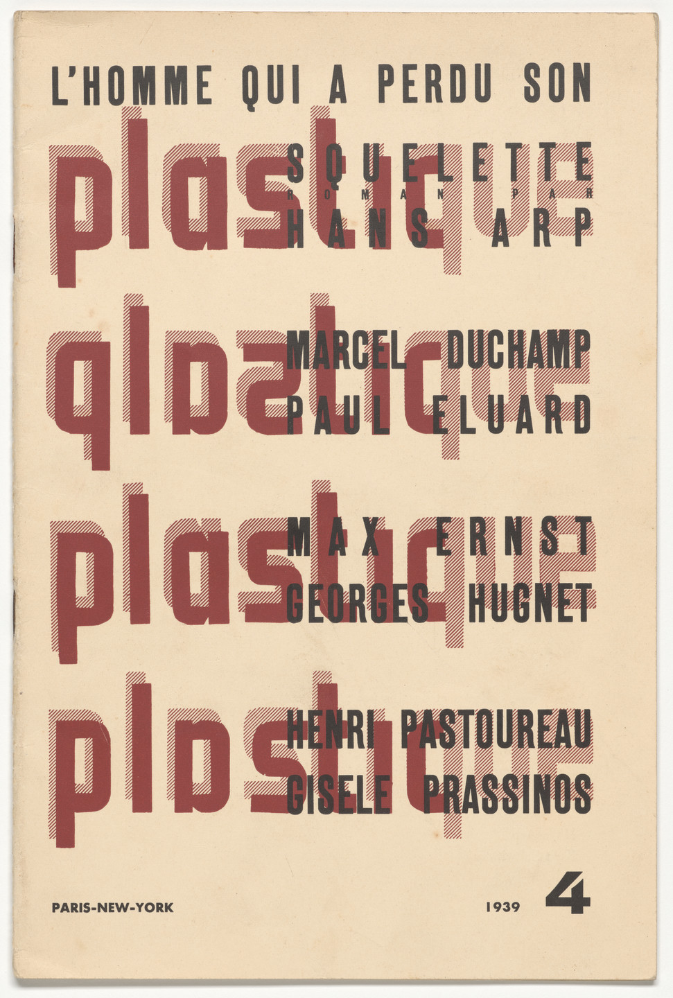 Various Artists, Sophie Taeuber-Arp, Jean (Hans) Arp, George L. K. Morris. Plastique, no. 4. 1939