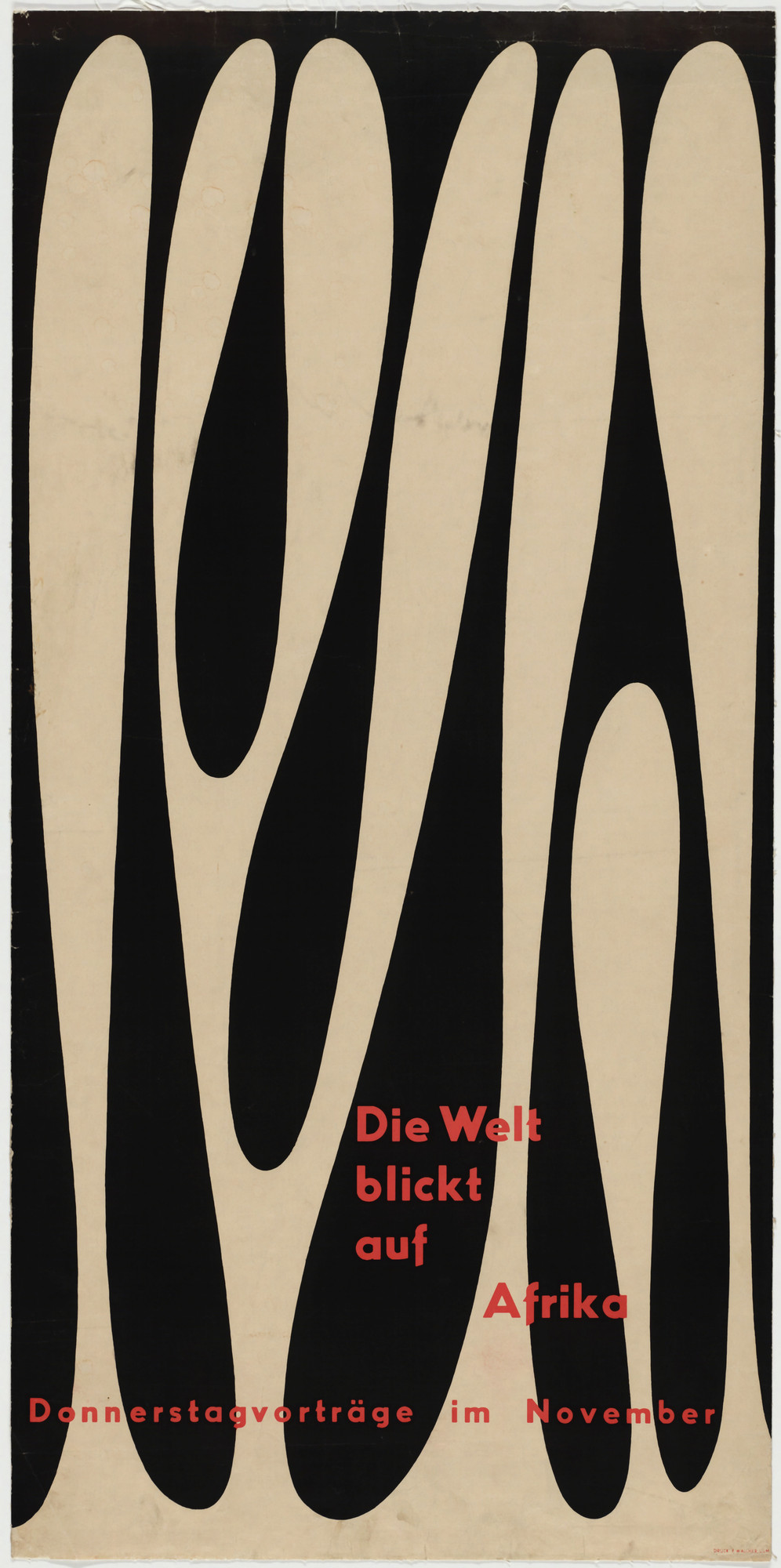 Otl Aicher (also known as Otto Aicher). Die Welt blickt auf Afrika 