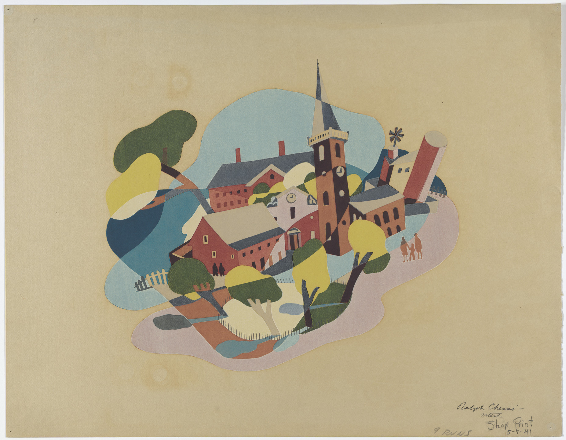 Ralph Chessé. Shop Print. 1941