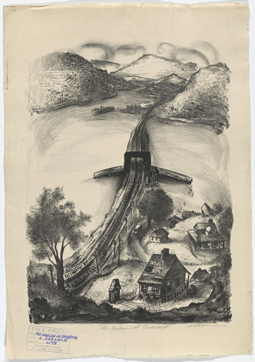 Lillian Adelman. The Hudson at Peekskill. c. 1935–43