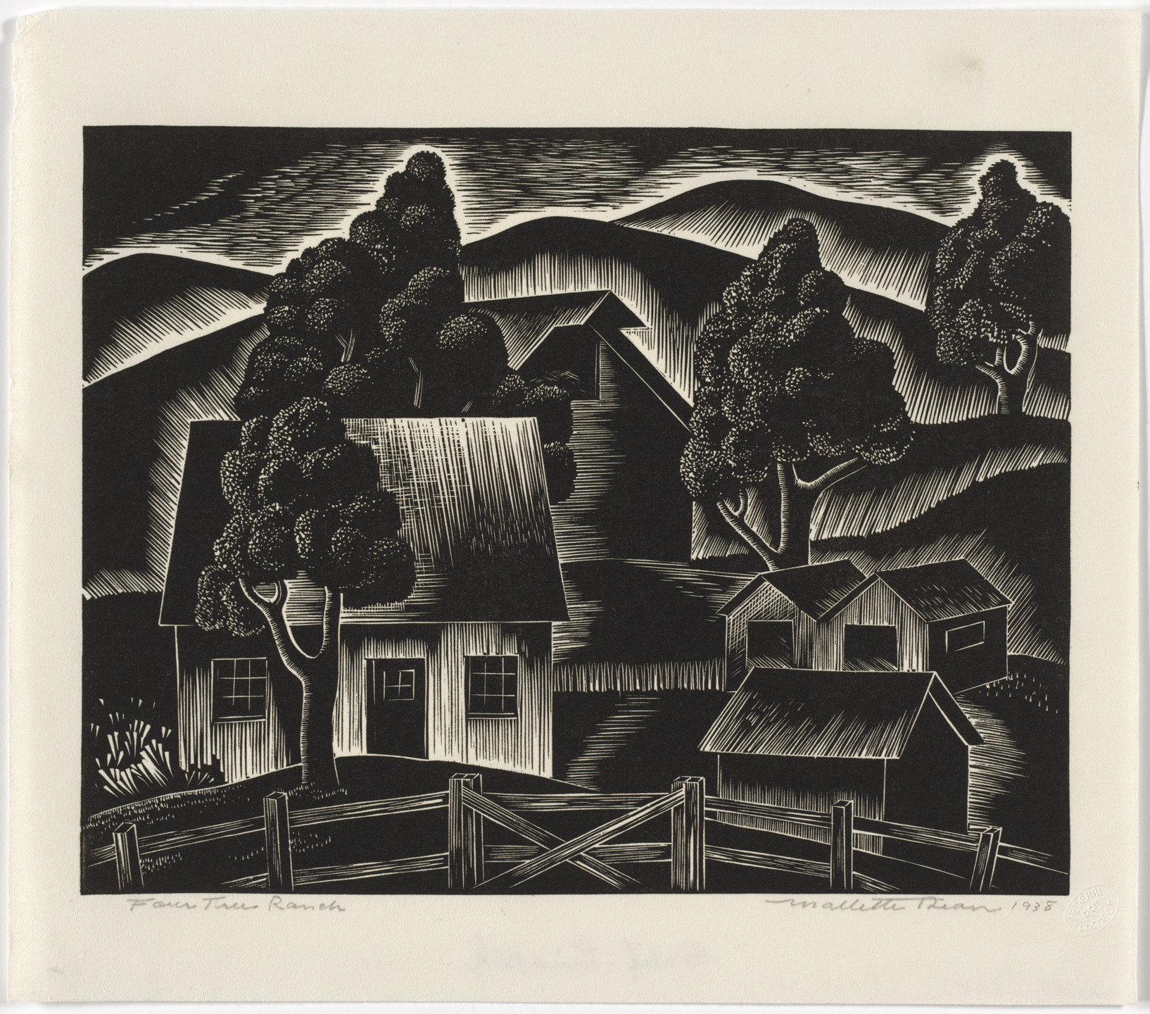 Harold Mallette Dean. Four Tree Ranch. 1938
