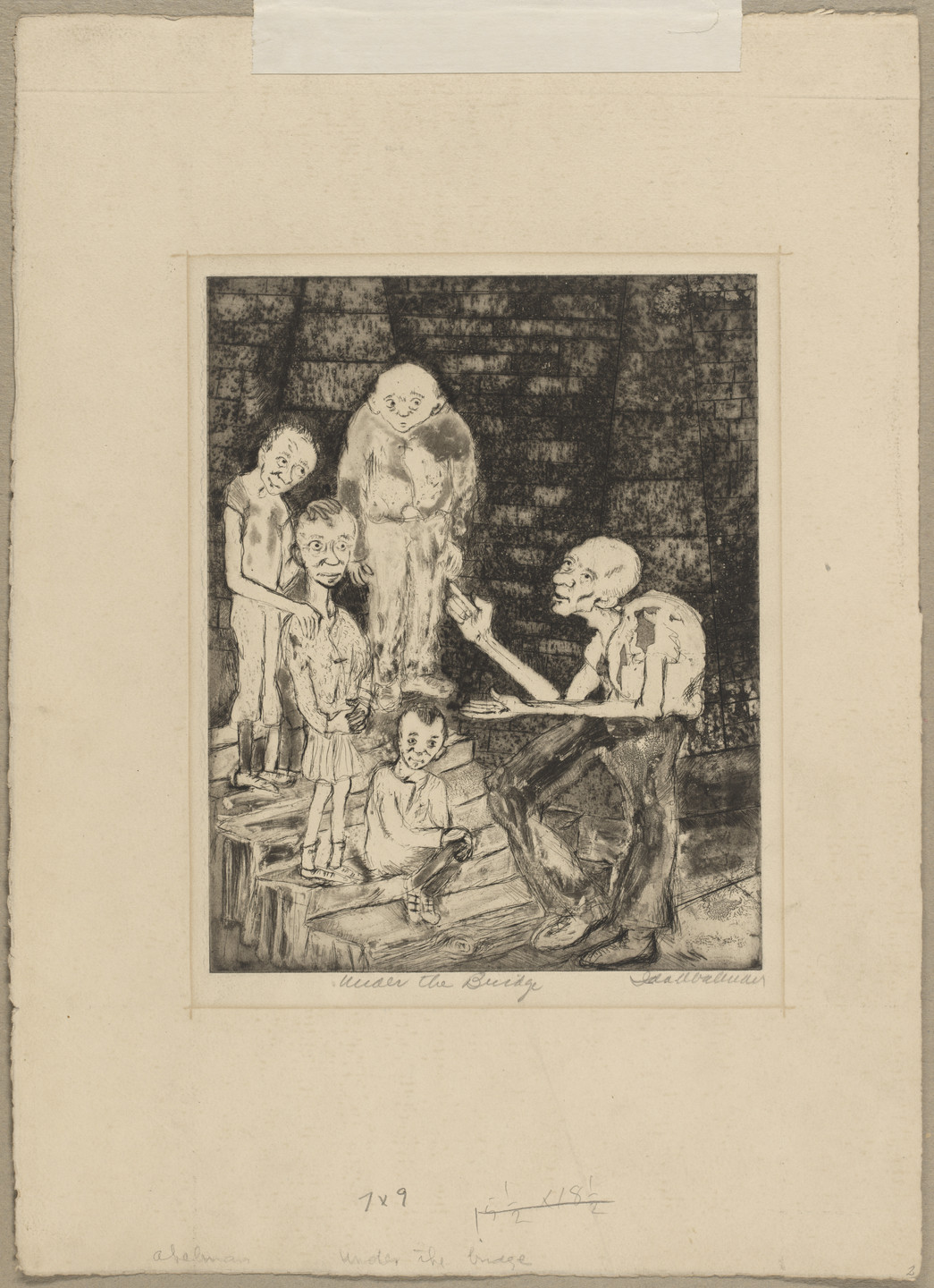 Ida Abelman. Under the Bridge. c. 1935–43