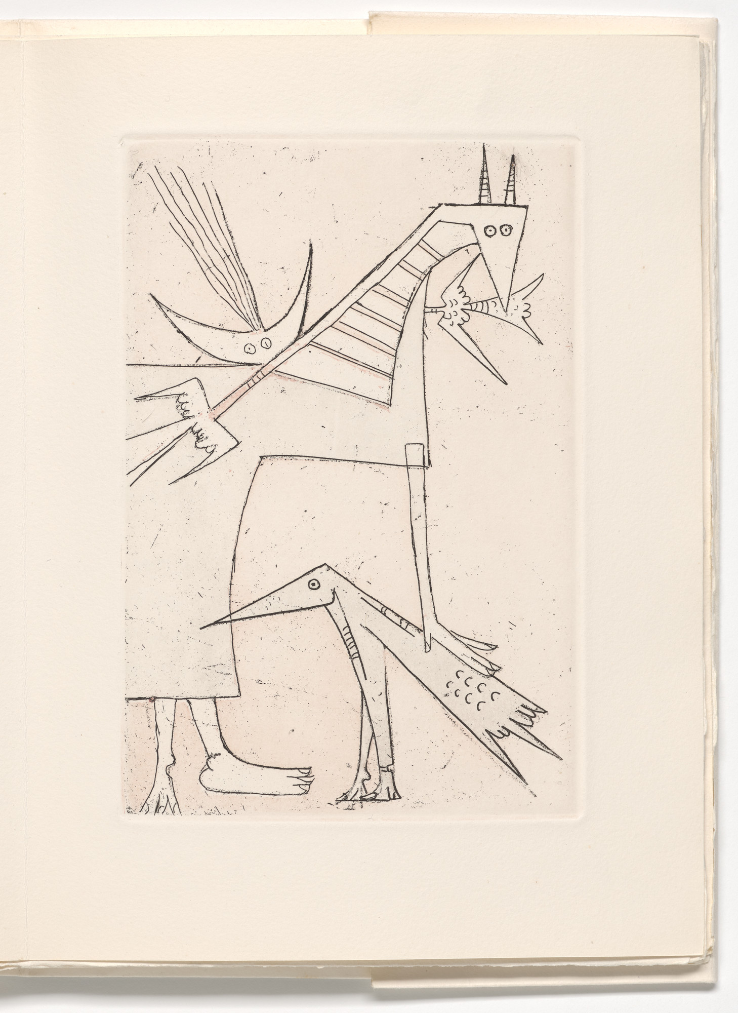 Wifredo Lam. Plate (page 17) from Le Rempart de brindilles (The Rampart of Twigs)