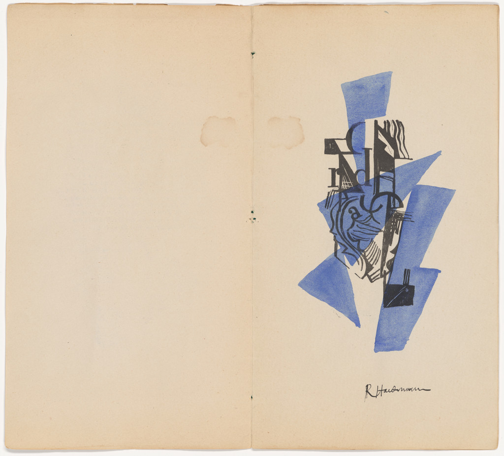 Plate (folio 3) from Material der Malerei Plastik Architektur by Raoul Hausmann