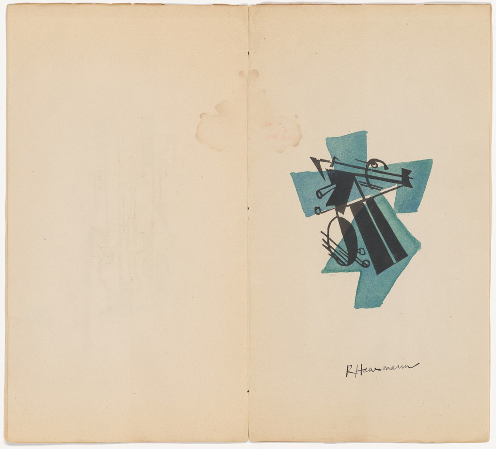 Plate (folio 5) from Material der Malerei Plastik Architektur by Raoul Hausmann