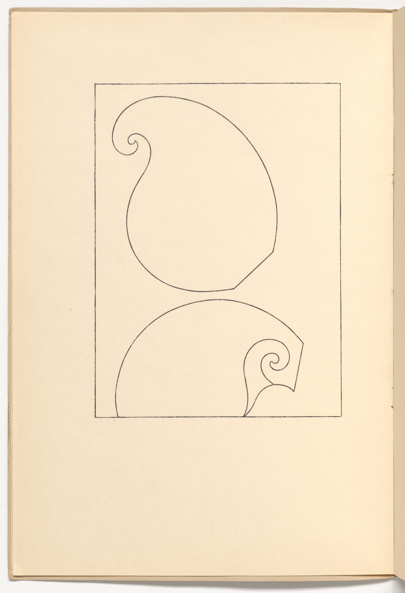 Sophie Taeuber-Arp. Plate (folio 2 verso) from Muscheln und schirme ( Shells and Umbrellas )