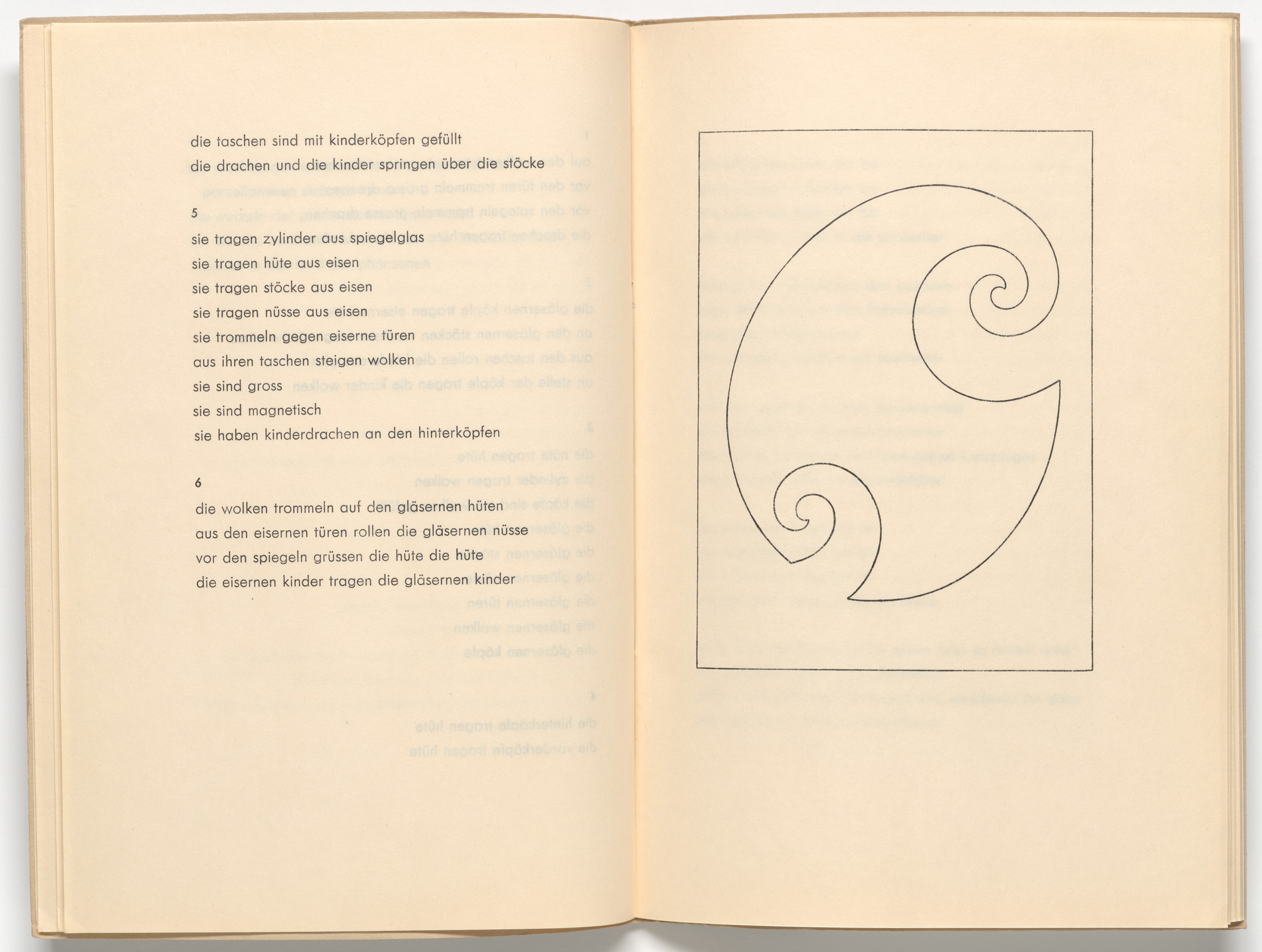 Sophie Taeuber-Arp. Plate (folio 6) from Muscheln und schirme 