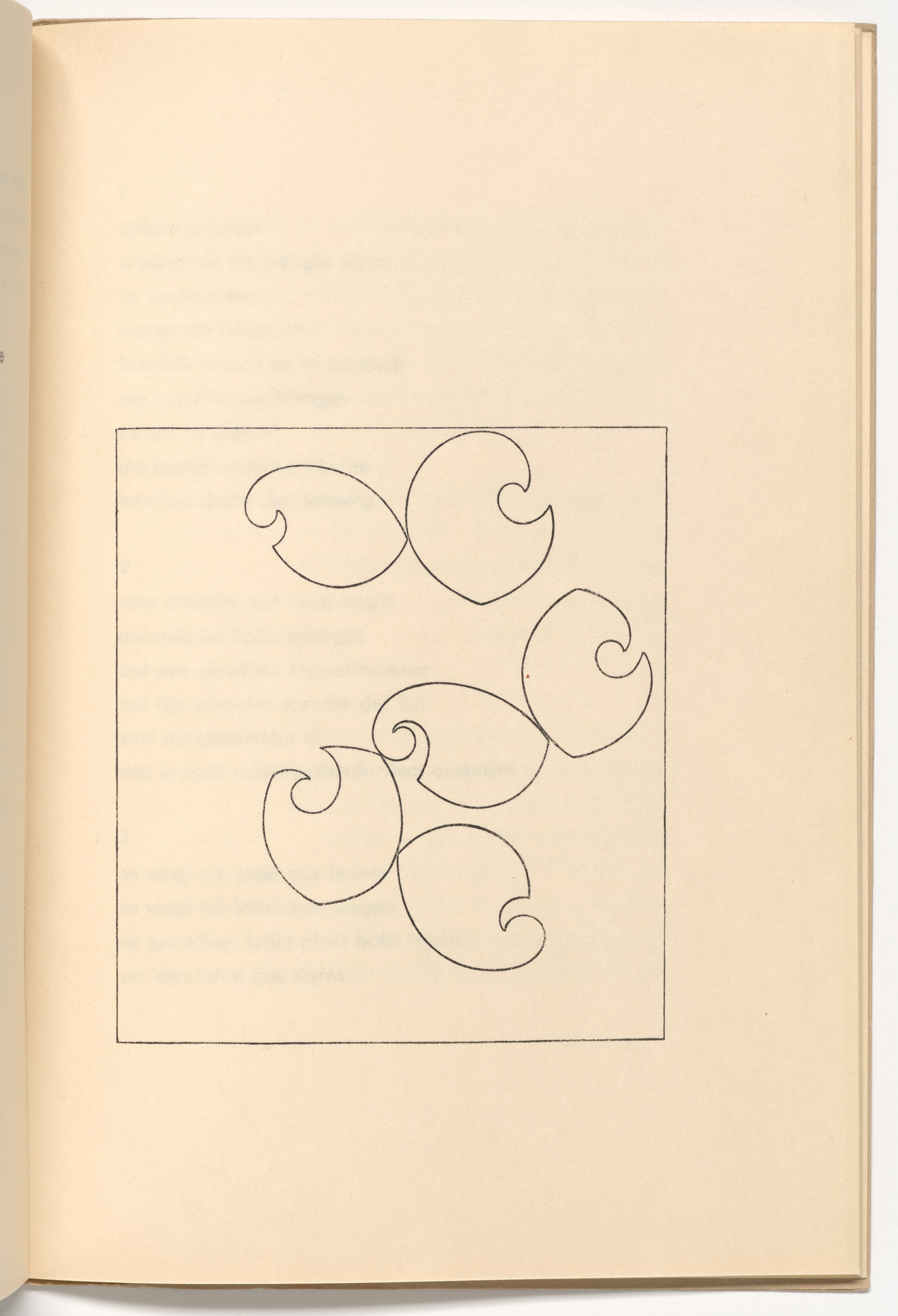 Sophie Taeuber-Arp. Plate (folio 12) from Muscheln und schirme ( Shells and Umbrellas )