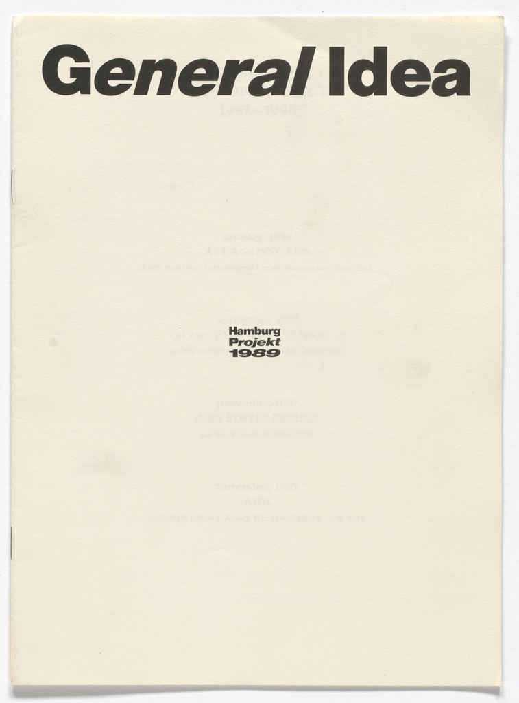 General Idea: Hamburg Projekt 1989