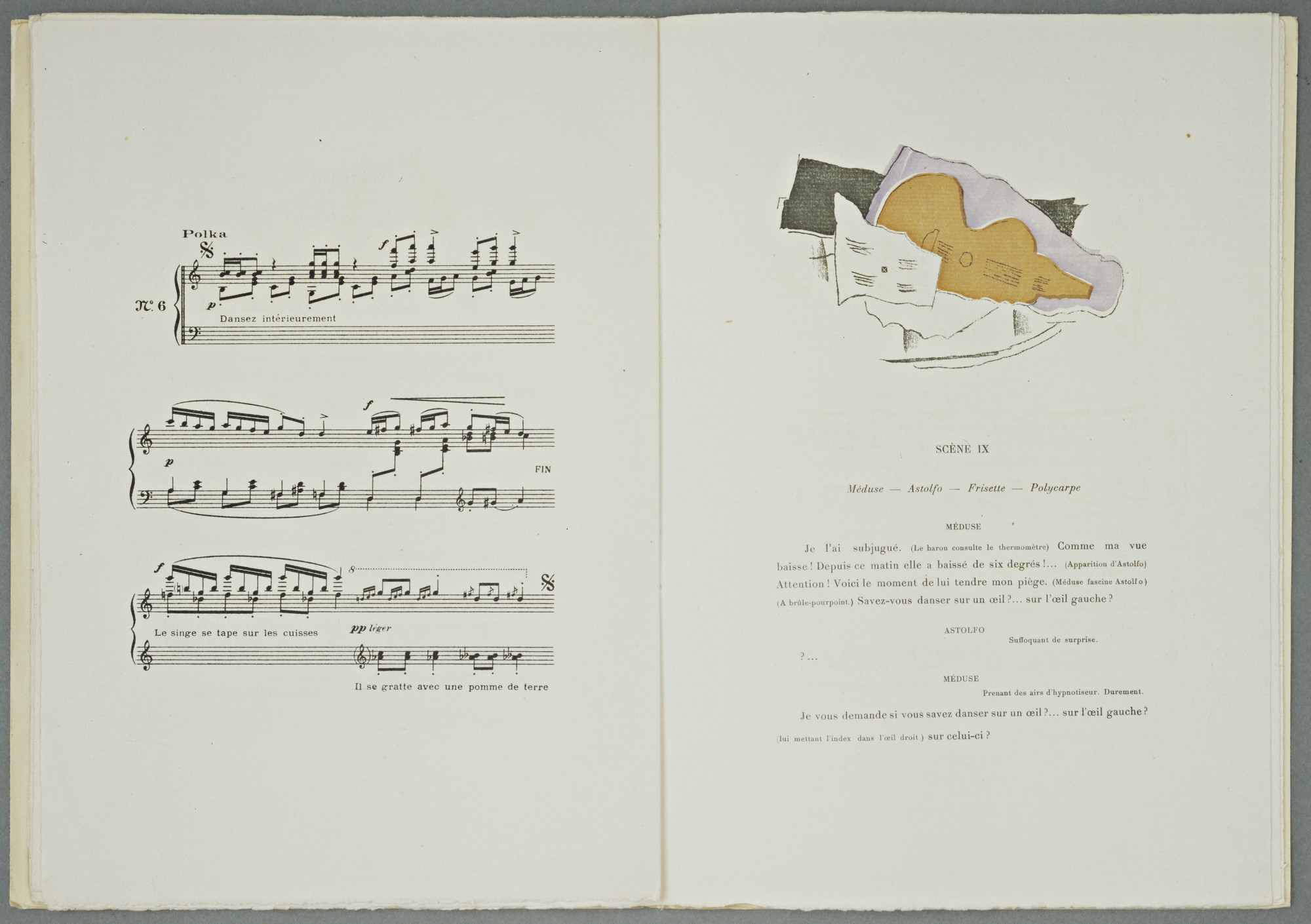 Georges Braque. Headpiece (folio 14) from Le Piège de Méduse (The Ruse of Medusa)