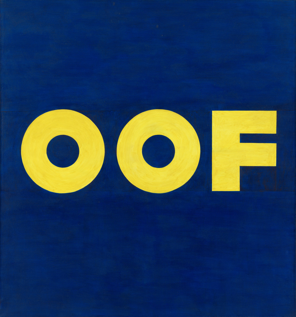 OOF, Edward Ruscha, 1962–1963, Huile sur canvas