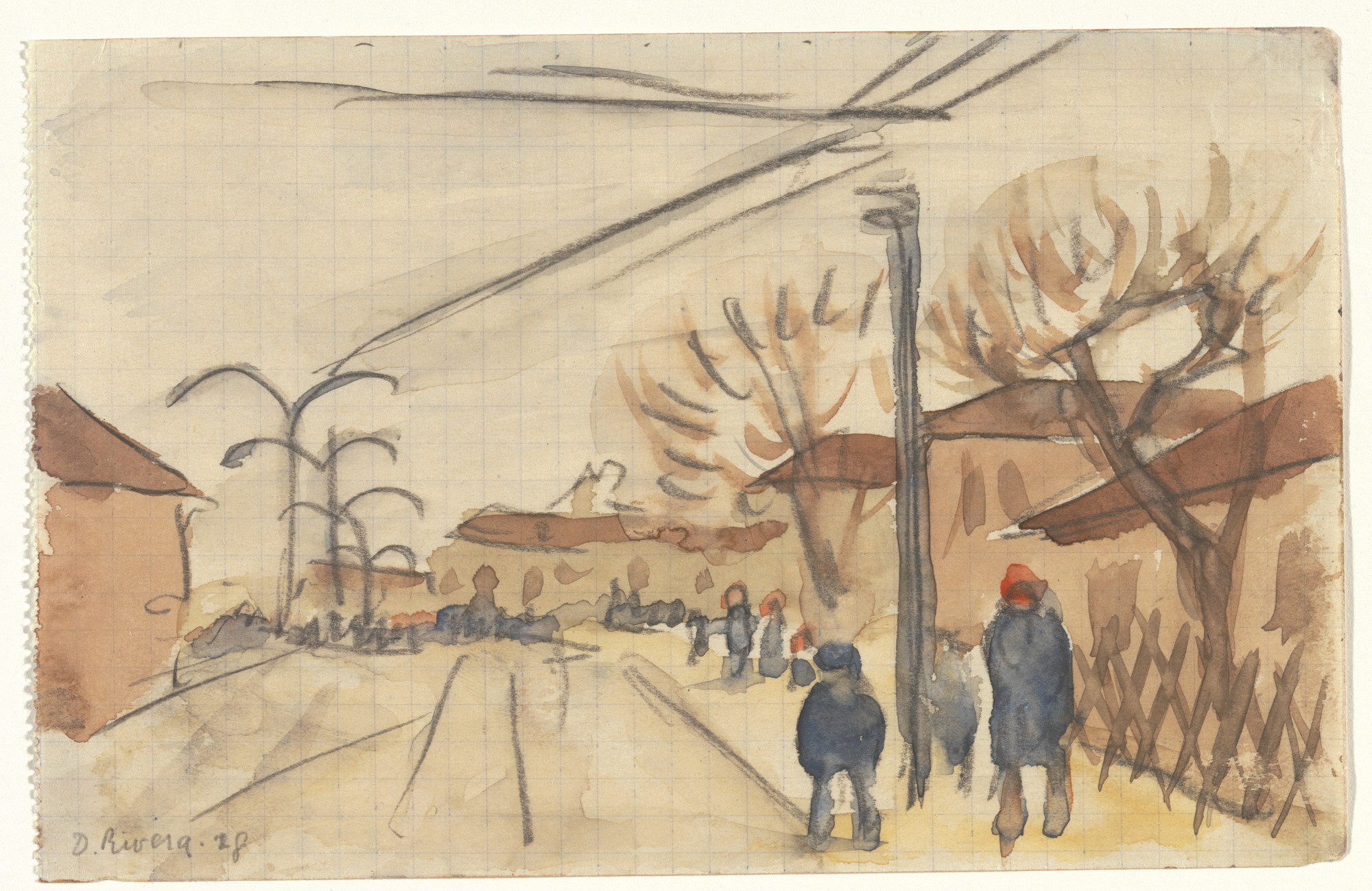 Diego Rivera. May Day, Moscow. 1928