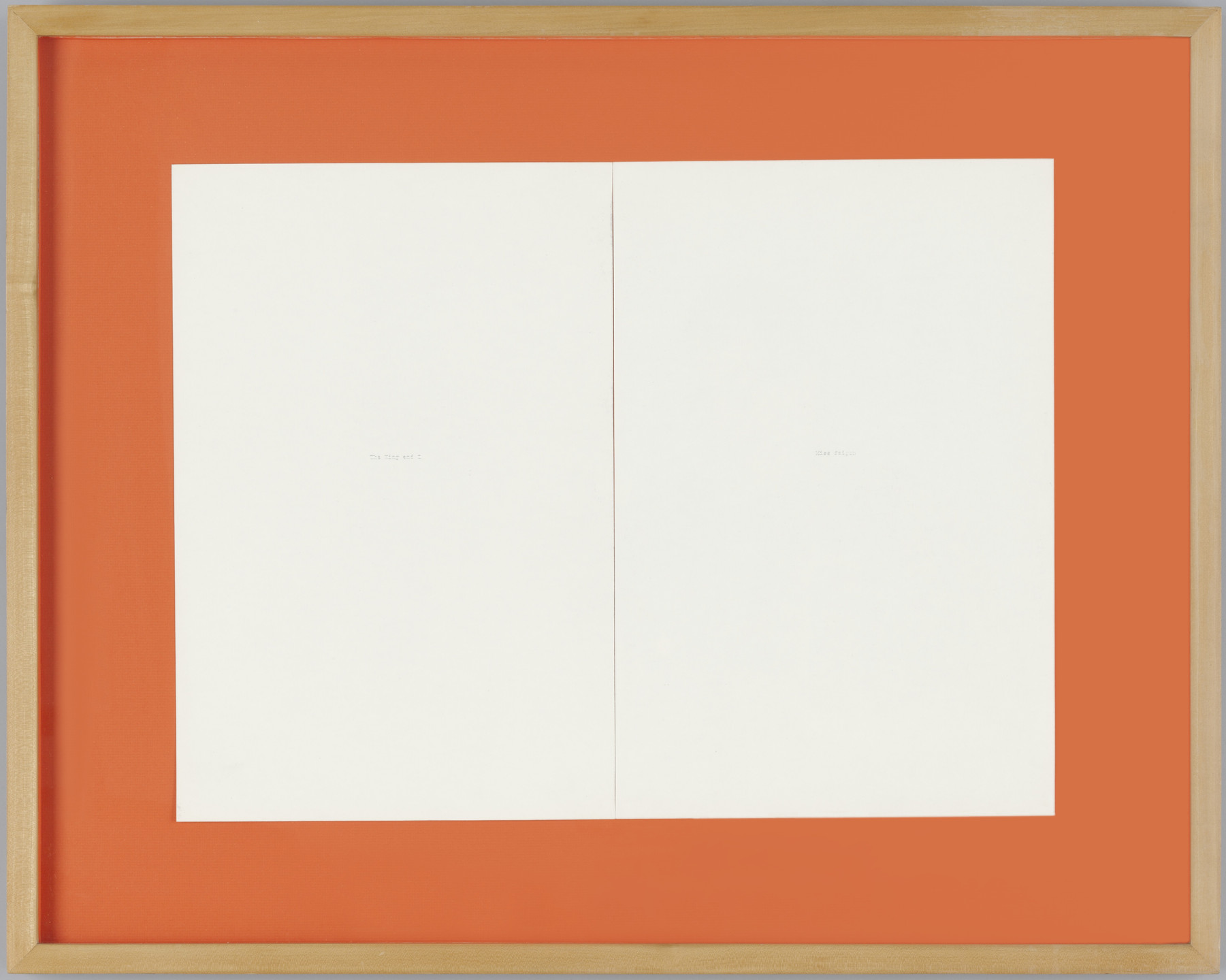 Rirkrit Tiravanija. untitled (white out). (1991)