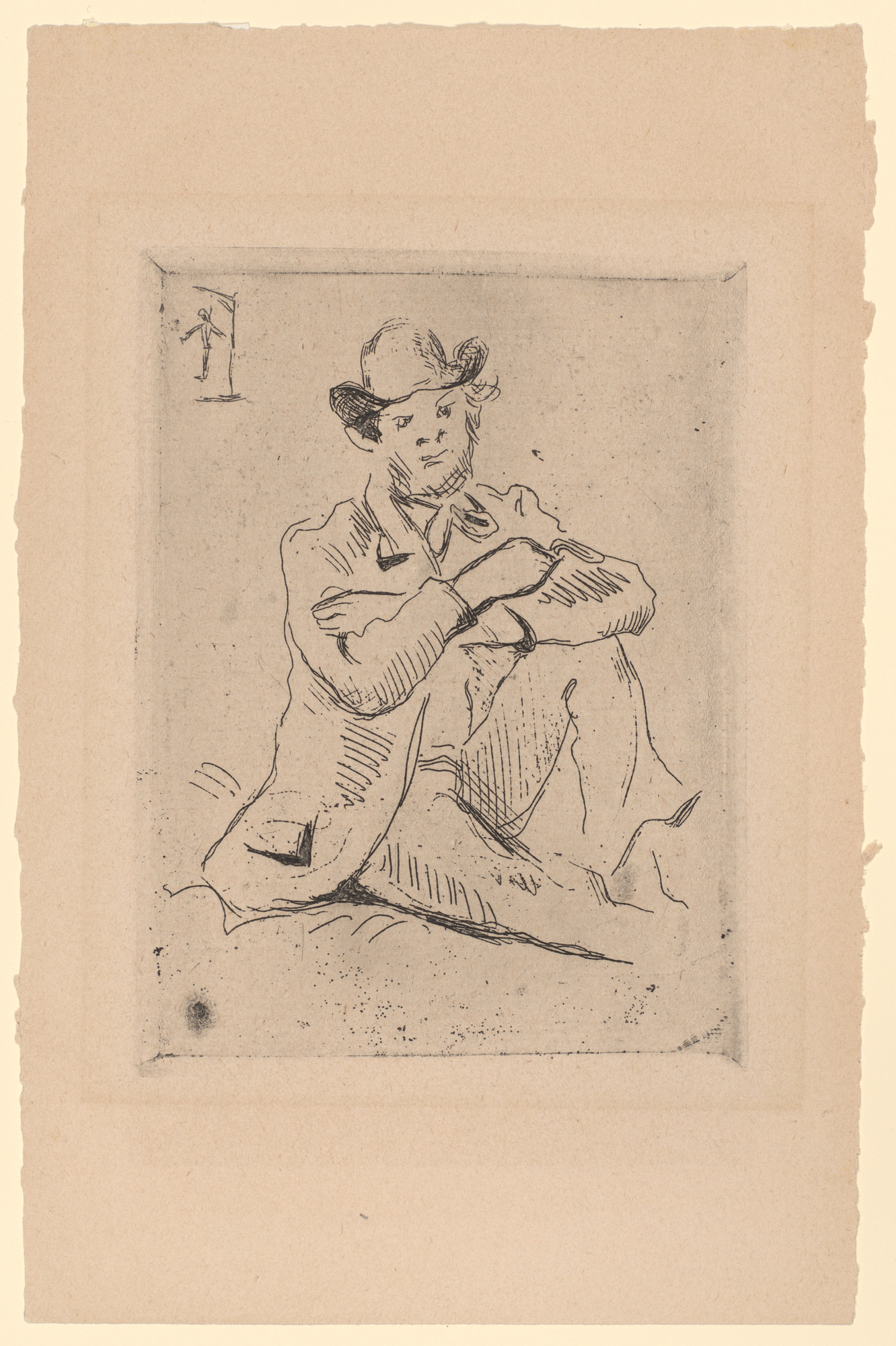 Paul Cézanne. Portrait of Guillaumin with a Hanging Man. 1873 | MoMA