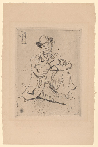 Paul Cézanne. Portrait of Guillaumin with a Hanging Man. 1873 | MoMA