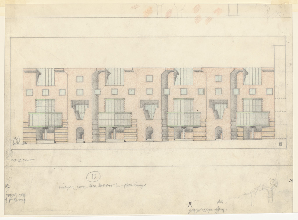 Townhouses project, New York, NY (Elevation)