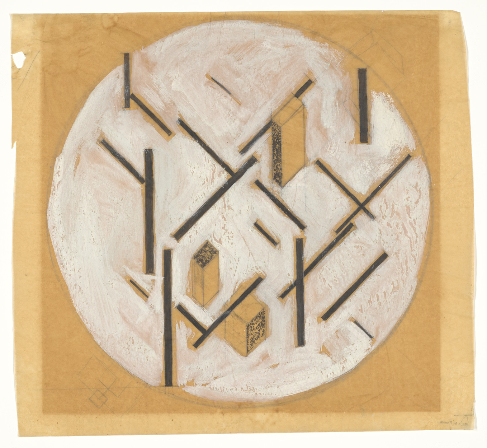 Theo van Doesburg. Contra-construction in a Circle. c. 1923