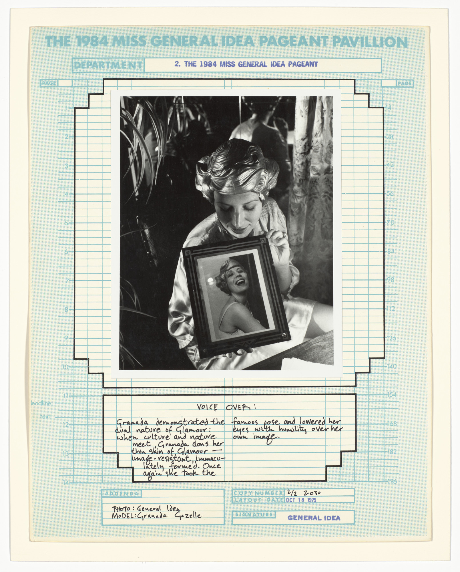 General Idea. 2. The 1984 Miss General Idea Pageant: Voice Over