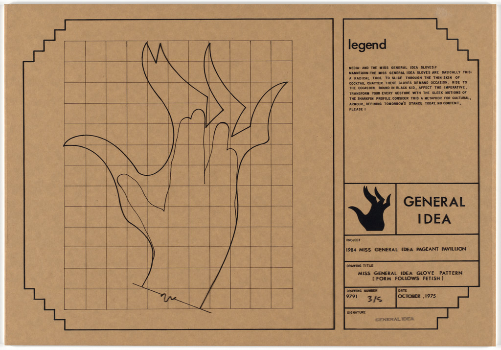 Miss General Idea Glove Pattern (Form Follows Fetish)