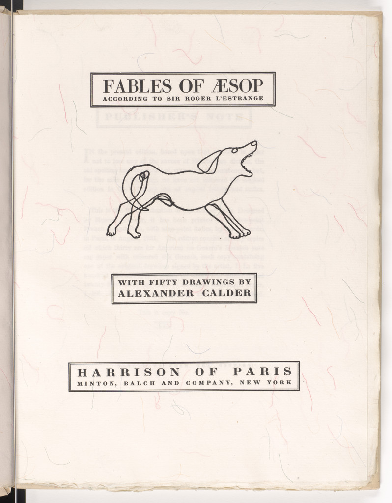Title page (folio 4) from Fables of Aesop