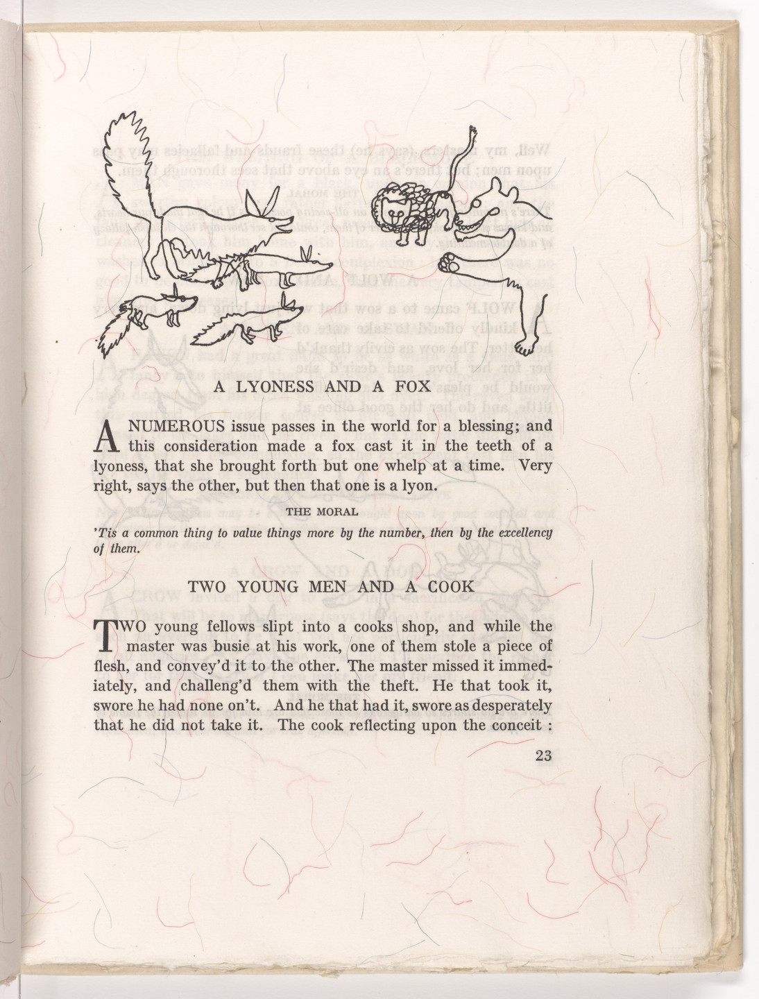 Alexander Calder. Headpiece (page 23) from Fables of Aesop. 1931